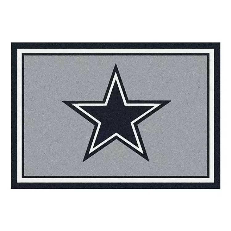 Area Rugs-Kirklands Home Dallas Cowboys Area Rug, 4x6 Gray
