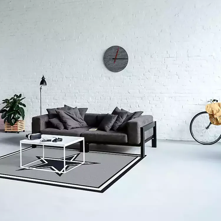 Area Rugs-Kirklands Home Dallas Cowboys Area Rug, 4x6 Gray