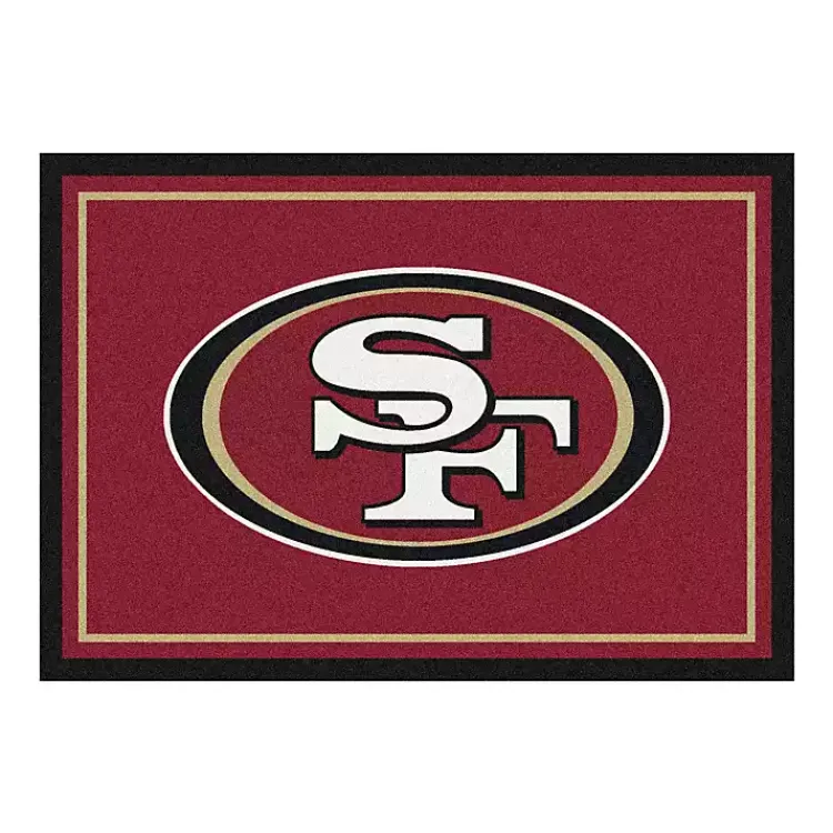 Area Rugs-Kirklands Home San Francisco 49ers Area Rug, 4x6 Red