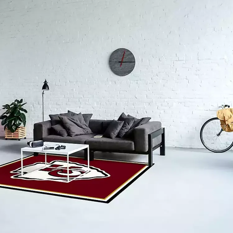 Area Rugs-Kirklands Home Kansas City Chiefs Area Rug, 4x6 Red