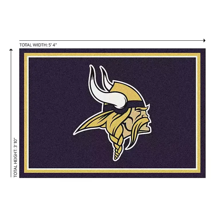 Area Rugs-Kirklands Home Minnesota Vikings Area Rug, 4x6 Purple