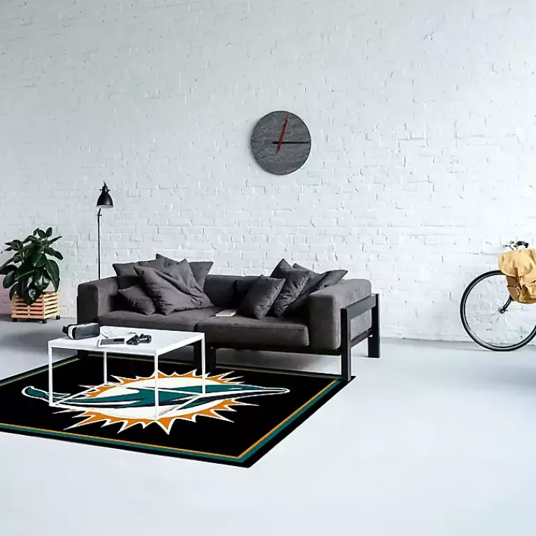 Area Rugs-Kirklands Home Miami Dolphins Area Rug, 4x6