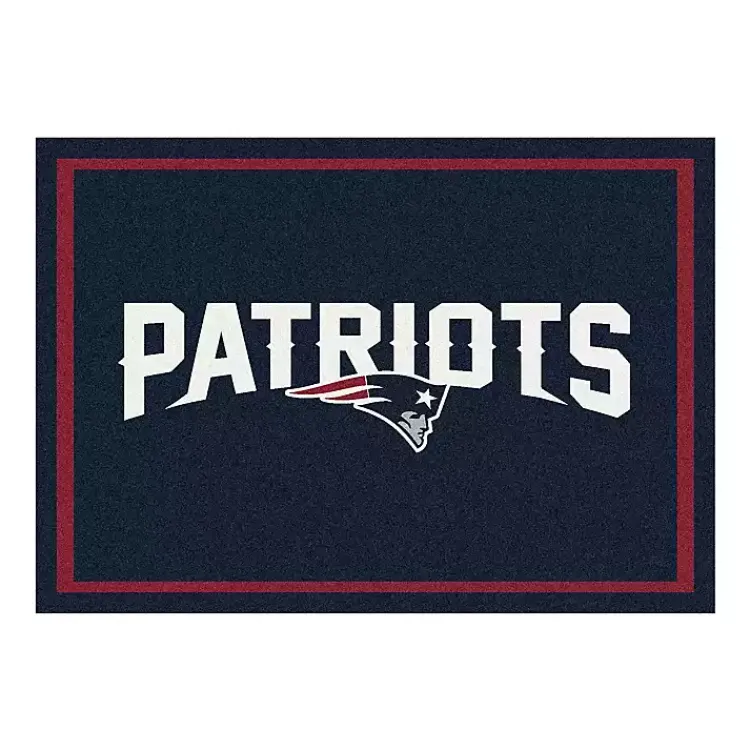 Area Rugs-Kirklands Home New England Patriots Area Rug, 4x6 Black