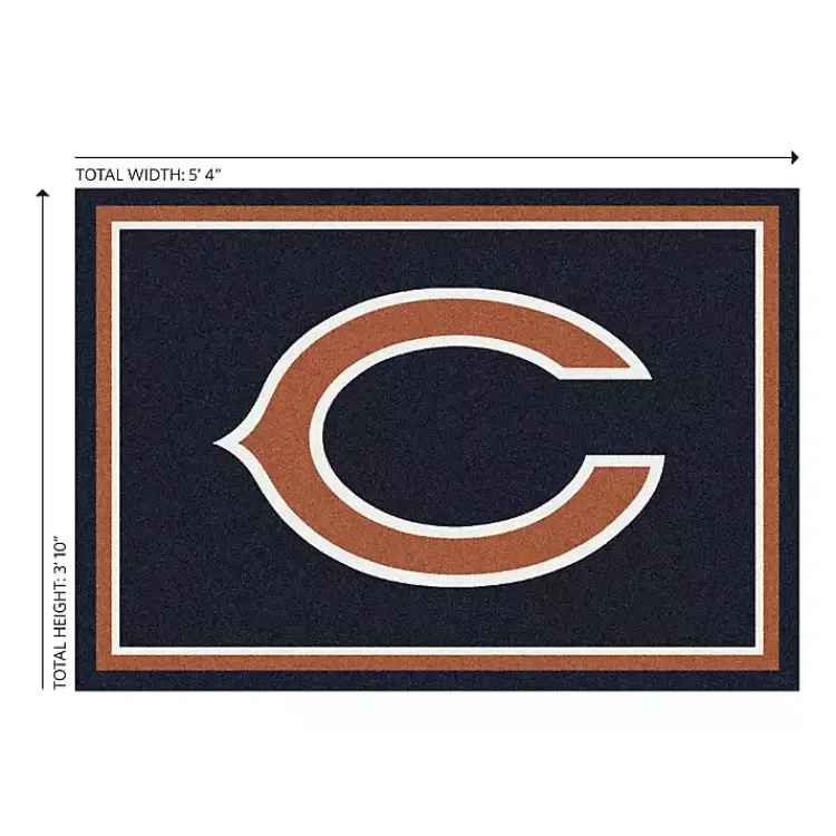 Area Rugs-Kirklands Home Chicago Bears Area Rug, 4x6
