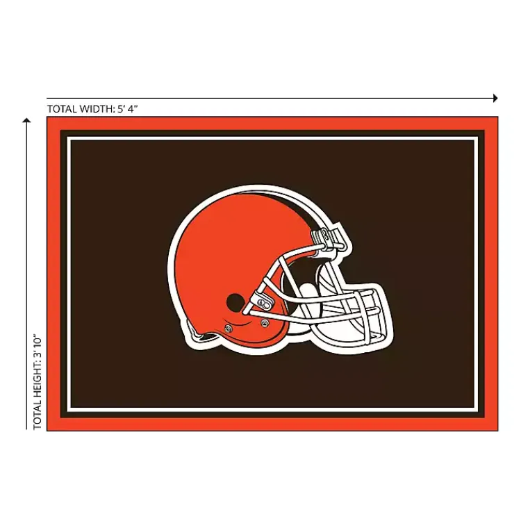 Area Rugs-Kirklands Home Cleveland Browns Area Rug, 4x6