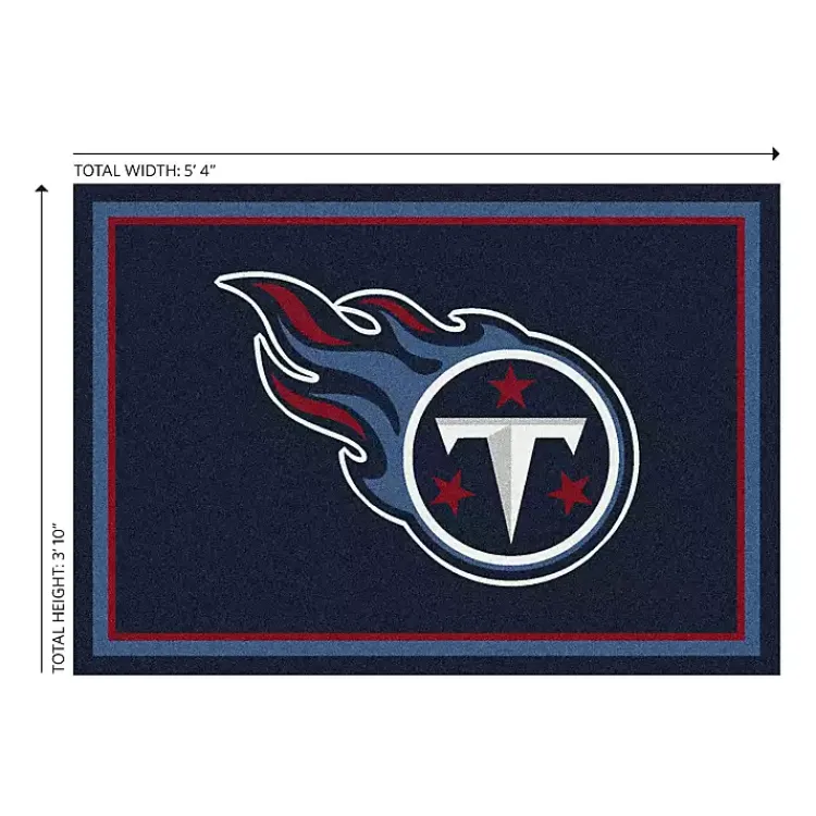 Area Rugs-Kirklands Home Tennessee Titans Area Rug, 4x6 Blue