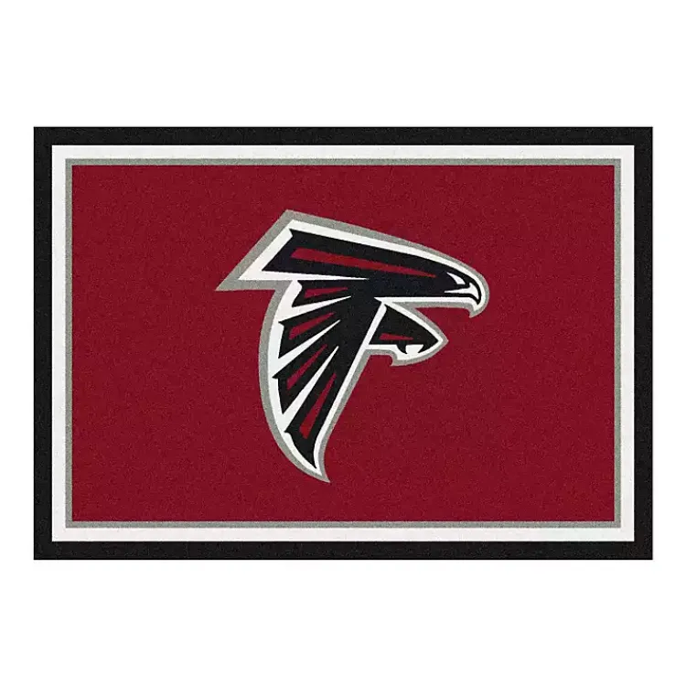 Area Rugs-Kirklands Home Atlanta Falcons Area Rug, 4x6 Red
