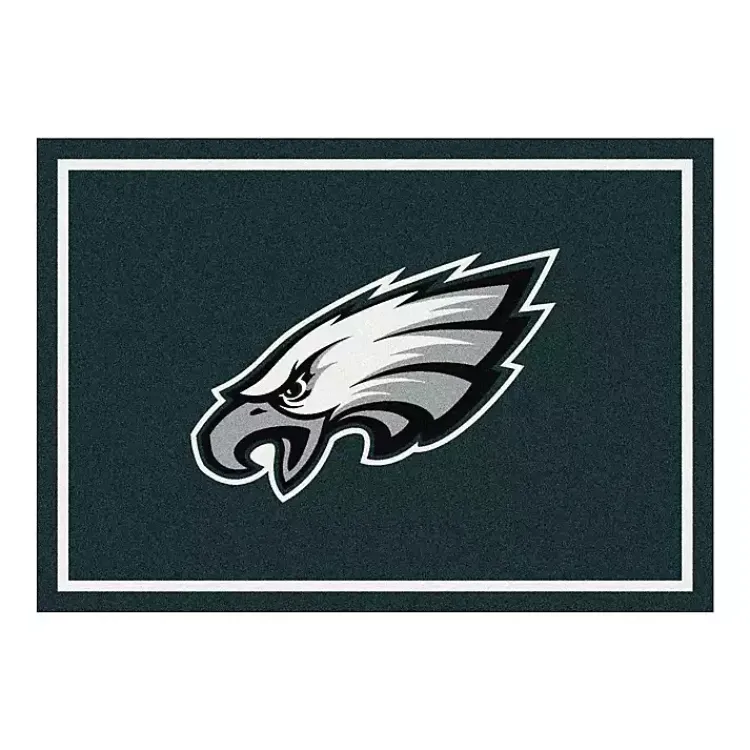Area Rugs-Kirklands Home Philadelphia Eagles Area Rug, 4x6 Green