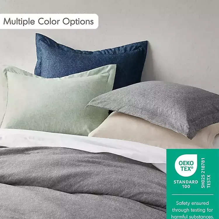 Comforters-Kirklands Home Chambray 2-pc. Twin/Twin XL Comforter Set Gray
