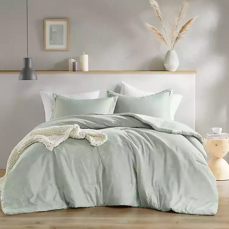 Comforters-Kirklands Home Chambray 2-pc. Twin/Twin XL Comforter Set Green