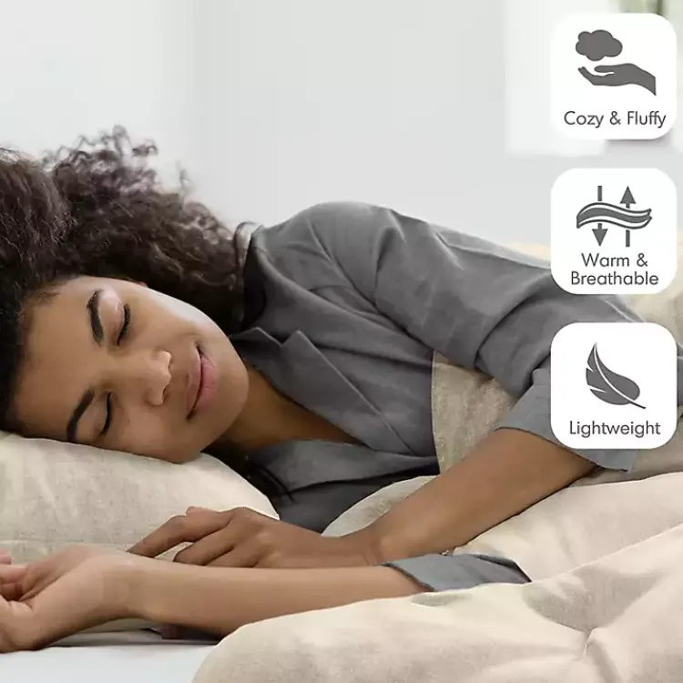 Comforters-Kirklands Home Cream Chambray 2-pc. Twin/Twin XL Comforter Set Ivory