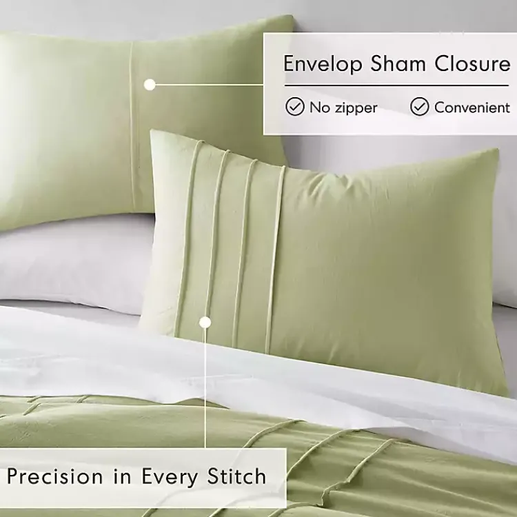 Comforters-Kirklands Home Porter 3-pc. Full/Queen Comforter Set Green