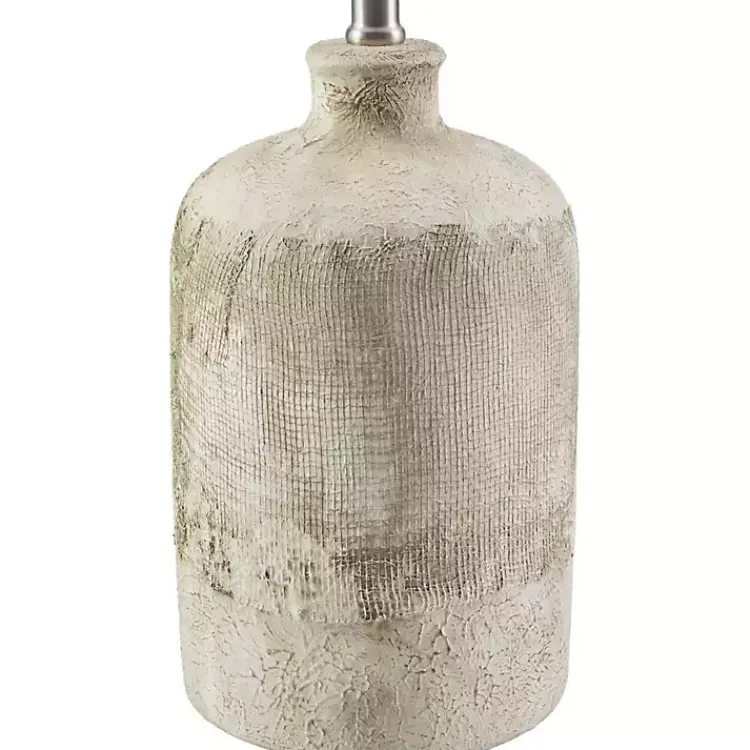 Table Lamps-Kirklands Home Neutral Textured Ceramic Rivera Table Lamp Tan