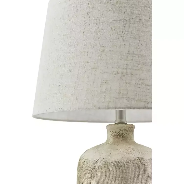 Table Lamps-Kirklands Home Neutral Textured Ceramic Rivera Table Lamp Tan