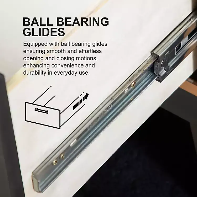 Nightstands-Kirklands Home Graywash Wood 2-Drawer Lyla Nightstand Brown