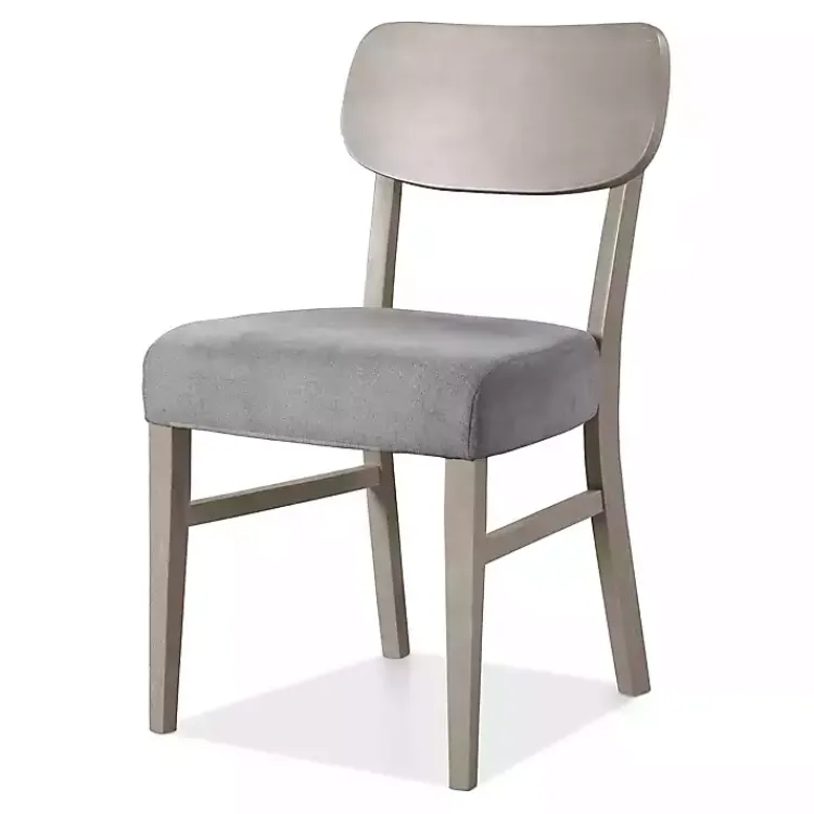 Dining Chairs-Kirklands Home Upholstered Porter Dining Chairs, Set of 2 Gray