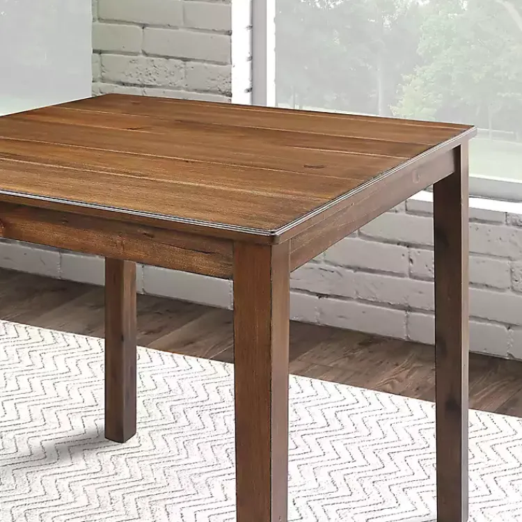 Dining Sets-Kirklands Home Walnut Wood Brooke 5-pc. Counter Height Set Brown