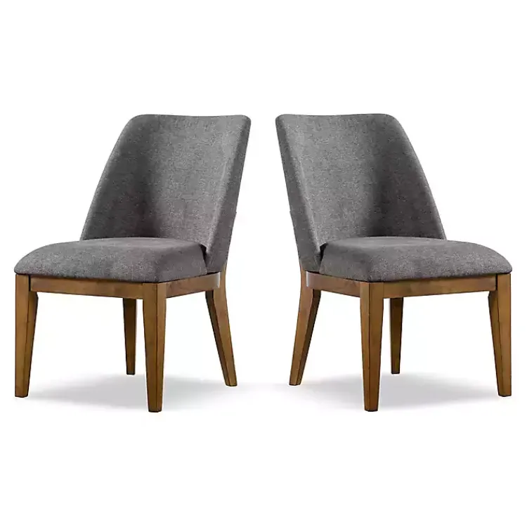Dining Chairs-Kirklands Home Upholstered Cassie Dining Chairs, Set of 2 Gray