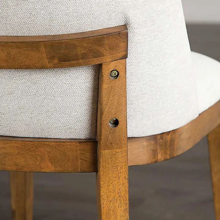 Dining Chairs-Kirklands Home Upholstered Cassie Dining Chairs, Set of 2 White