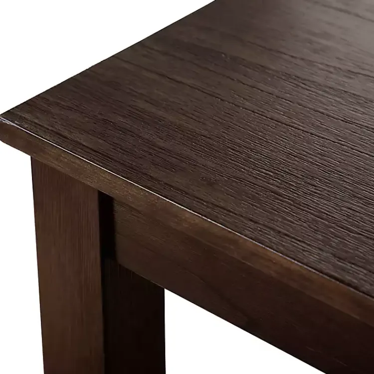 Dining Tables-Kirklands Home Dark Cherry Wood Kayla Counter Height 3-pc. Set Brown