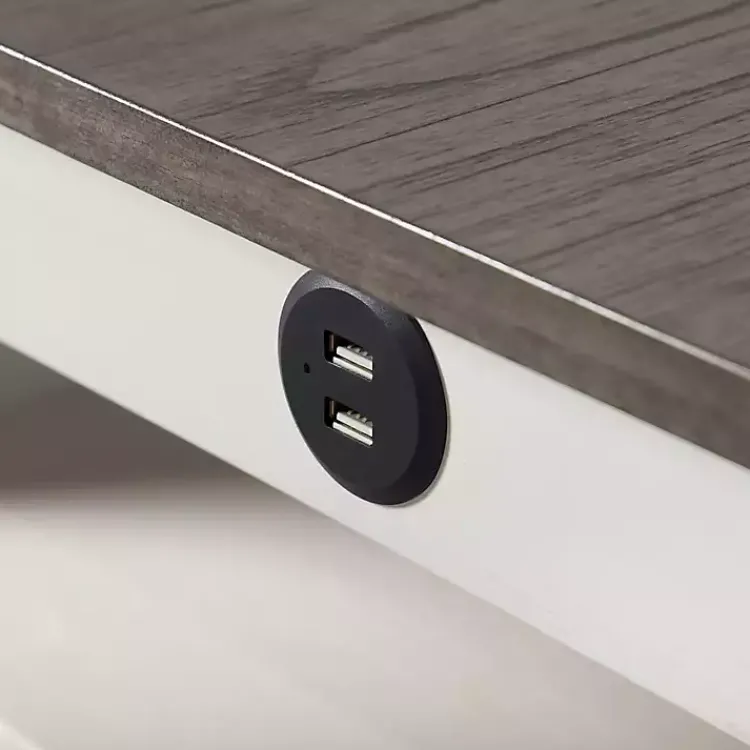 Dining Tables-Kirklands Home & Gray Wood Kayla Counter Height 3-pc. Set White