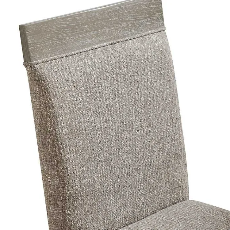 Dining Chairs-Kirklands Home Upholstered Bridgette Dining Chairs, Set of 2 Gray