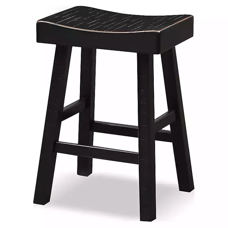 Bar Stools & Counter Height Stools-Kirklands Home Backless Cooper Counter Stools, Set of 2 Black