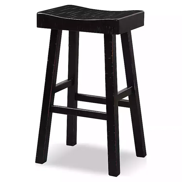 Bar Stools & Counter Height Stools-Kirklands Home Backless Cooper Bar Stools, Set of 2 Black