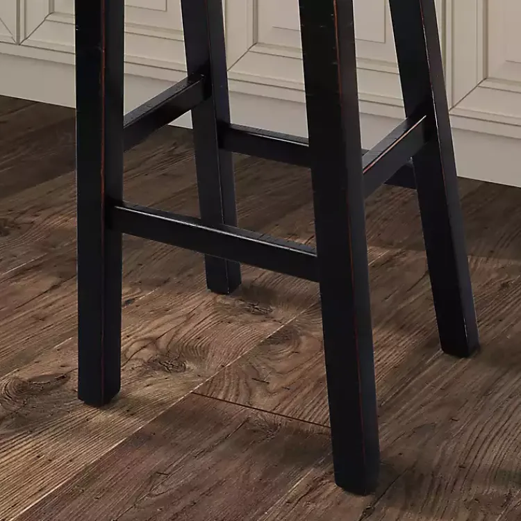 Bar Stools & Counter Height Stools-Kirklands Home Backless Cooper Bar Stools, Set of 2 Black
