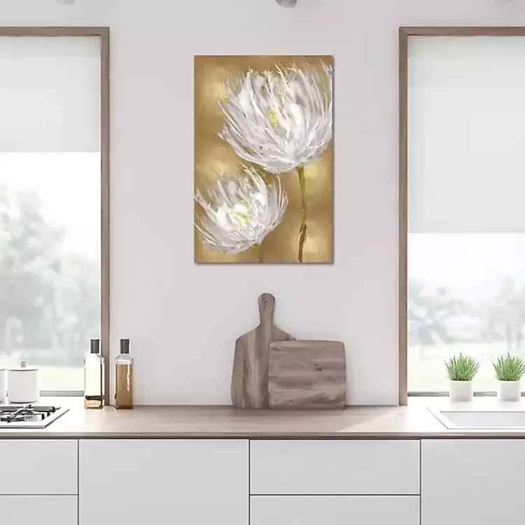 Canvas Art-Kirklands Home Tulips on Gold Canvas Art Print