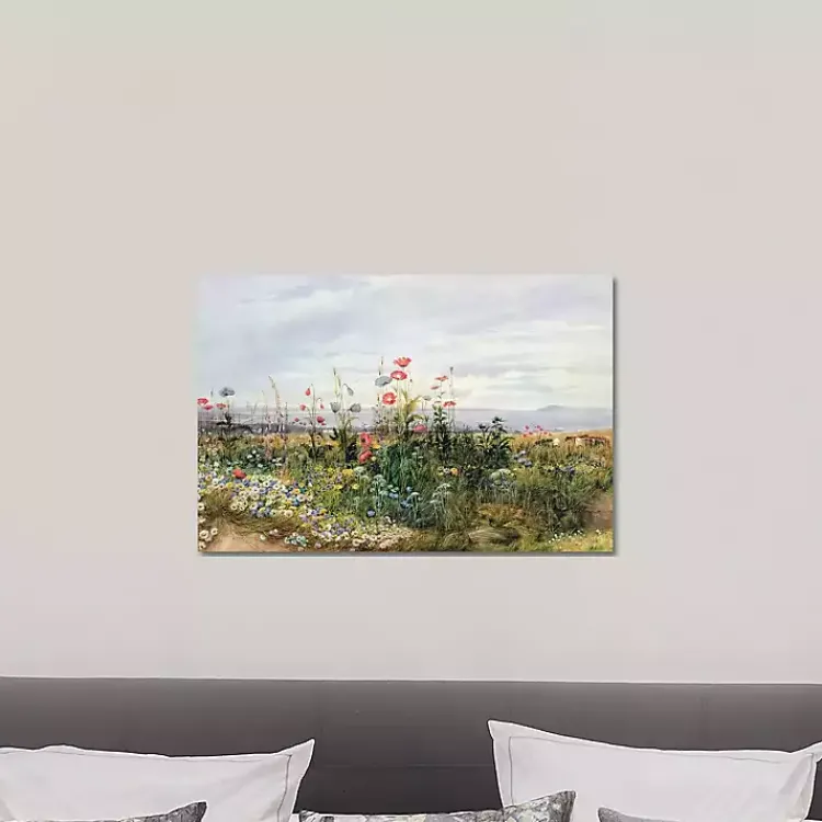 Canvas Art-Kirklands Home Wildflower With a View Canvas Art Print Multicolor