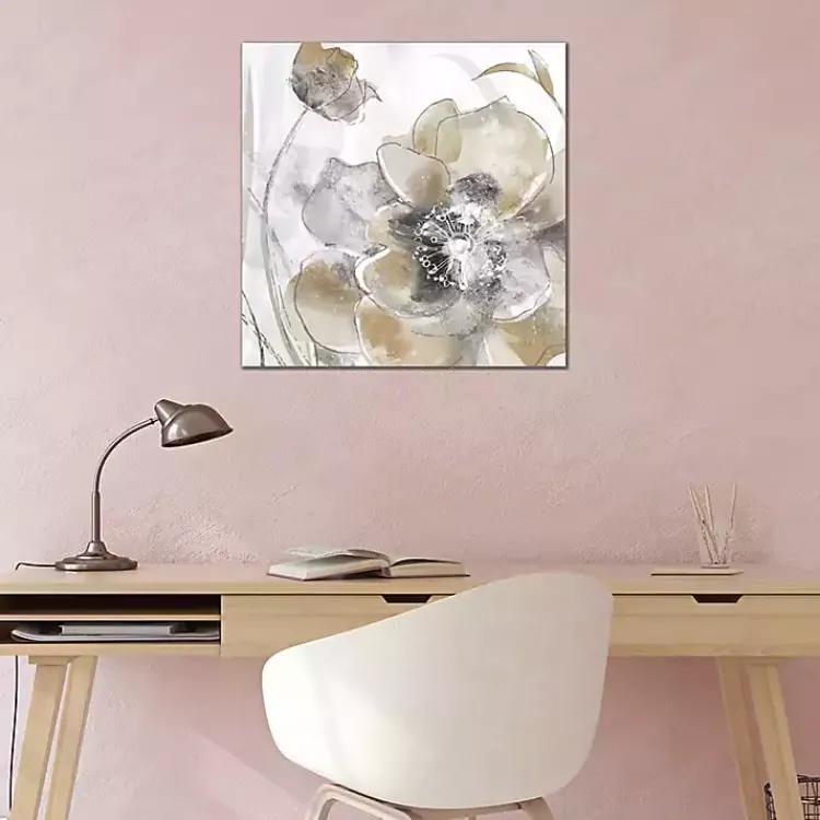 Canvas Art-Kirklands Home Taupe Spring Poppy Canvas Art Print
