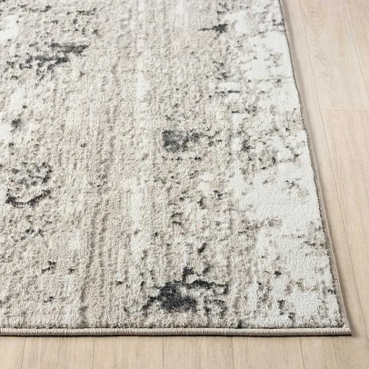 Area Rugs-Kirklands Home Beige Gray Indoor Runner, 2x7