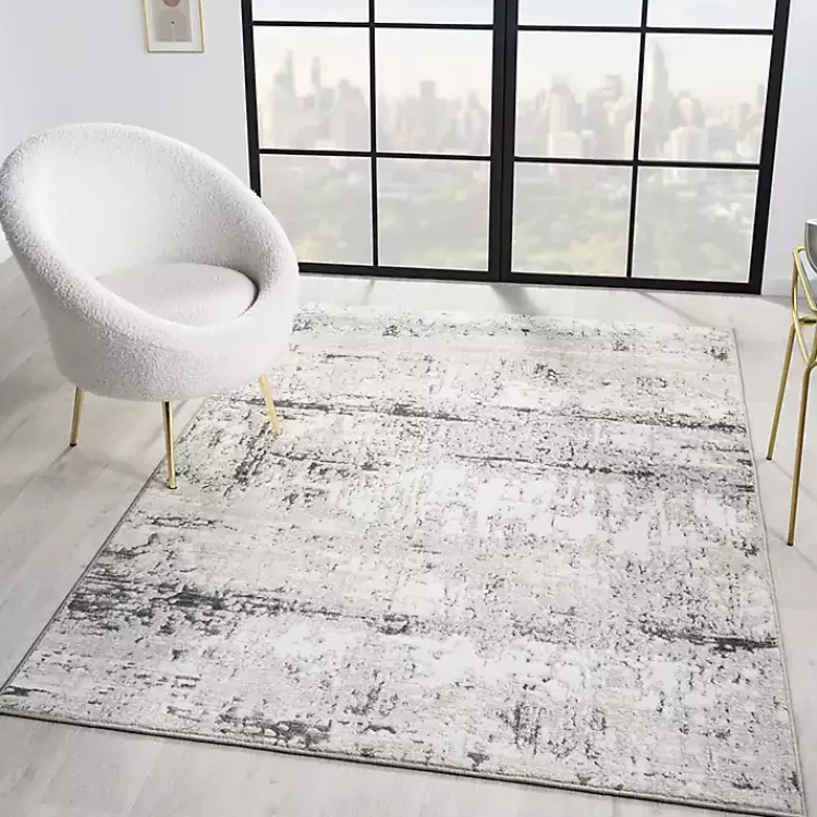 Area Rugs-Kirklands Home Beige Gray Indoor Area Rug, 5x7
