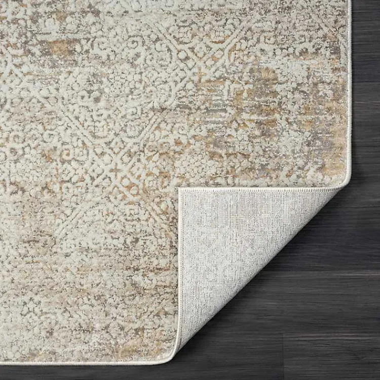 Accent Rugs-Kirklands Home Brisbane Beige Faded Damask Area Rug, 2x3