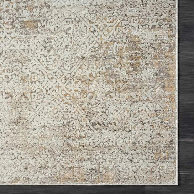 Accent Rugs-Kirklands Home Brisbane Beige Faded Damask Area Rug, 2x3
