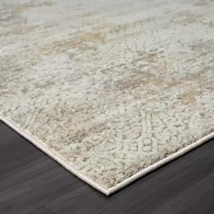 Area Rugs-Kirklands Home Brisbane Beige Faded Damask Area Rug, 5x8