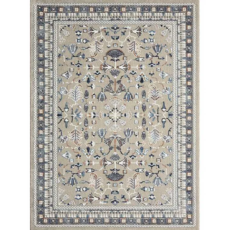 Accent Rugs-Kirklands Home Vista Blue Beige Accent Rug, 2x3