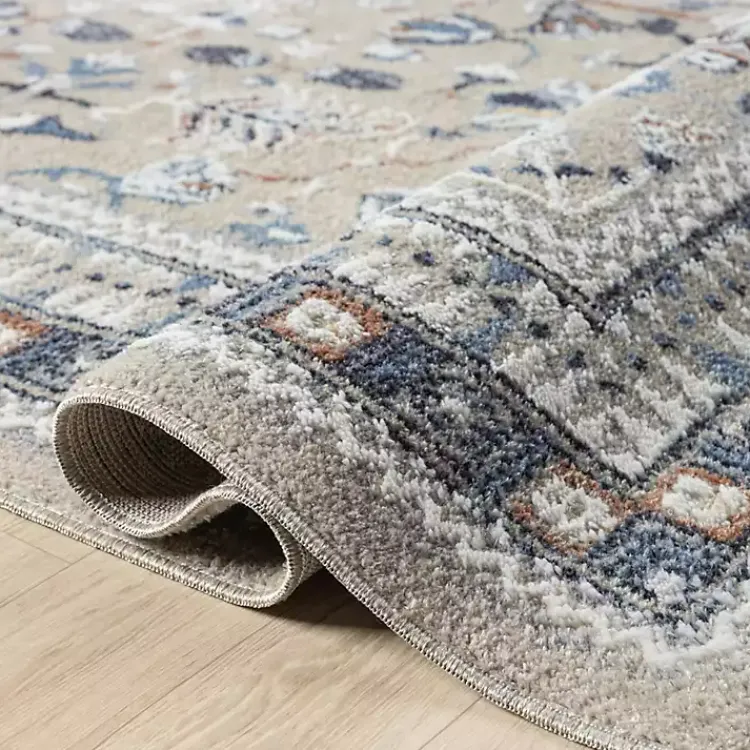 Accent Rugs-Kirklands Home Vista Blue Beige Accent Rug, 2x3