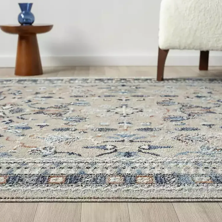 Area Rugs-Kirklands Home Vista Blue Beige Area Rug, 5x7