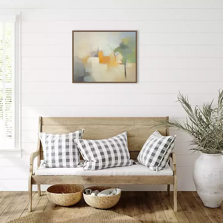 Canvas Art-Kirklands Home Hazy Park Abstract Framed Canvas Art Print