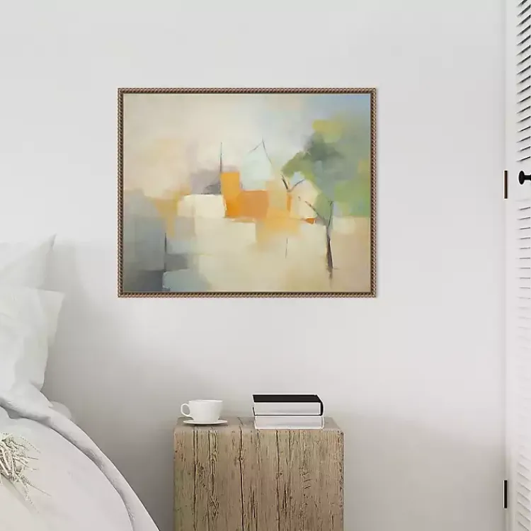 Canvas Art-Kirklands Home Hazy Park Abstract Framed Canvas Art Print