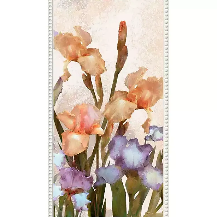 Canvas Art-Kirklands Home Irises Panel Framed Canvas Art Print