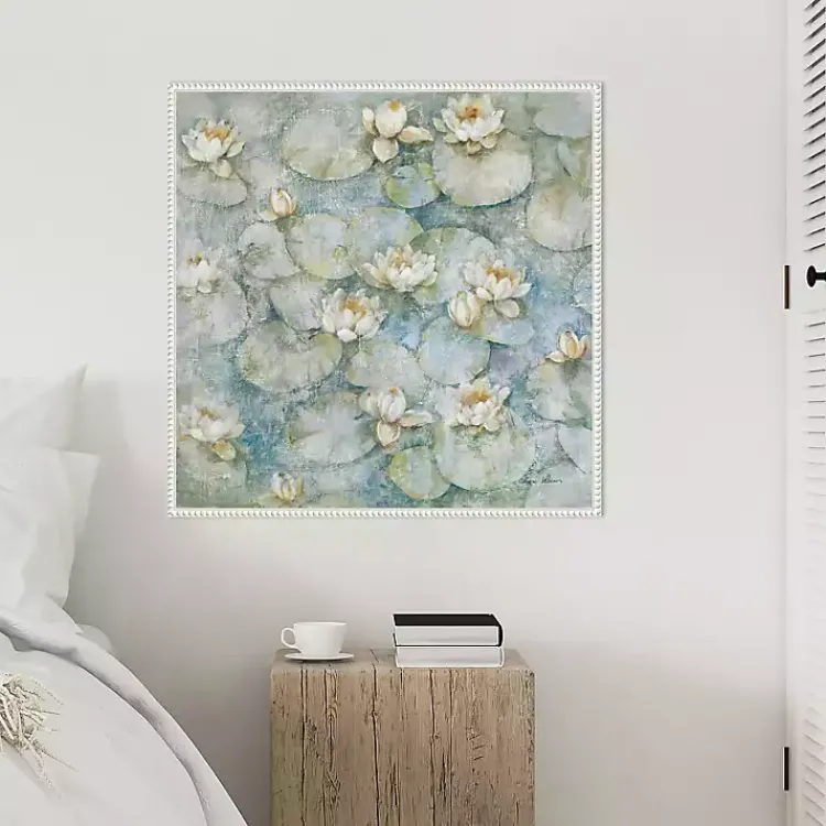 Canvas Art-Kirklands Home Water Lilies Framed Canvas Art Print