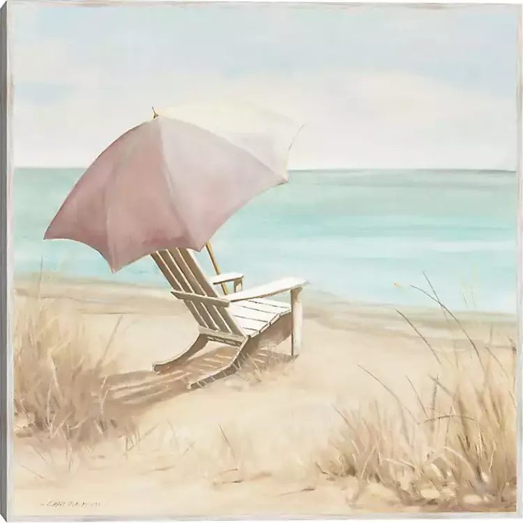 Canvas Art-Kirklands Home Vintage Vacation I Framed Canvas Art Print