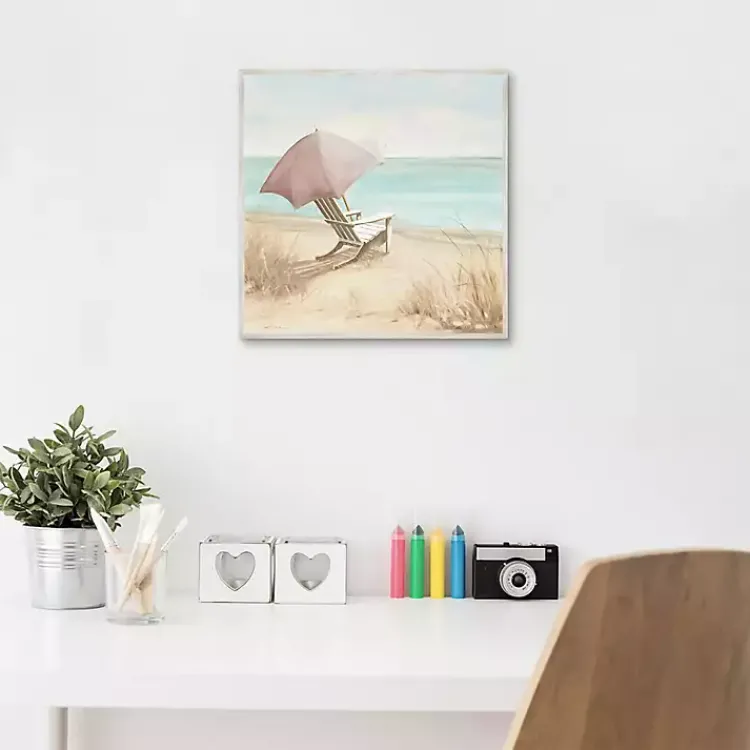 Canvas Art-Kirklands Home Vintage Vacation I Framed Canvas Art Print