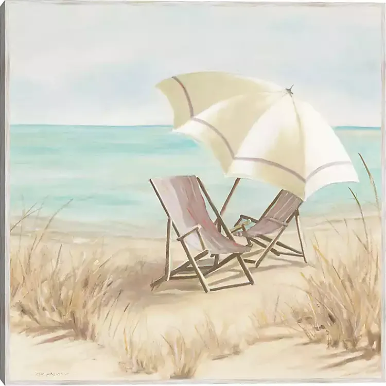 Canvas Art-Kirklands Home Vintage Vacation II Framed Canvas Art Print