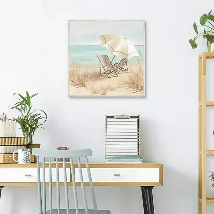 Canvas Art-Kirklands Home Vintage Vacation II Framed Canvas Art Print