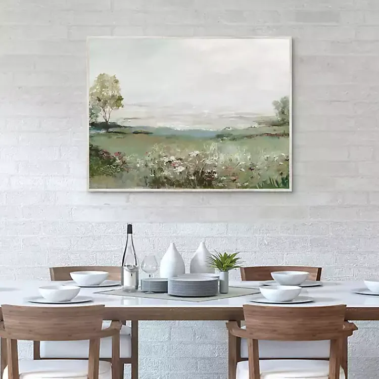 Canvas Art-Kirklands Home Green Prairie Field Framed Canvas Art Print