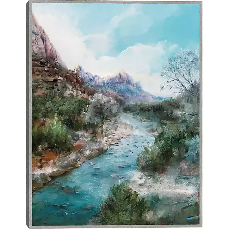 Canvas Art-Kirklands Home Desert Blues Framed Canvas Art Print